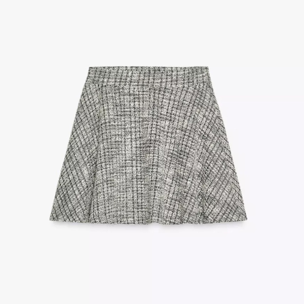 STRUCTURED JACQUARD MINI SKIRT